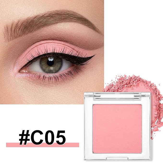 Erinde Matte Eyeshadow Palette Makeup, Neutral Single Eye Shadow Powder