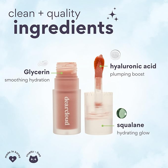 dearcloud Gentle Crush Serum Blush – Soft Crush – Liquid Blush for Cheeks with Hyaluronic Acid – Korean Beauty Makeup (.19 fl oz)