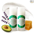 Victoria's Lavender Ultra-Rich Foot Balm Bar, Infused with Essential Oils and Shea Butter, Hydrating Foot Balm Stick for Dry Feet Care, Lavender Mint, 2.5 Oz, Pack of 2