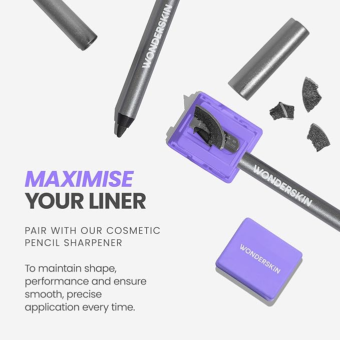 Wonderskin Lipliner Pencil - 360 Contour Lipliner, Long Lasting, Sharpenable, Waterproof and Transfer-Proof Brown Lip Liner Pencil (Saddle)