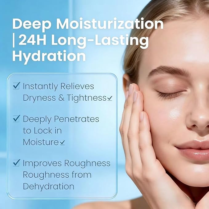 Hydrating Hyaluronic Acid Serum with 3 Ceramides, Vitamin B5 & Niacinamide - Paraben-Free, Replenishes Hydration for Smoother, Softer Skin - 1 Fl Oz (30ml)
