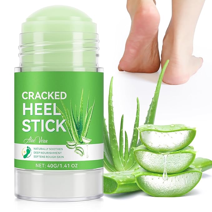 Cracked Heel Urea Stick,Aloe vera Scent,Foot Care Cream 60 Percent Stick,Maximum Strength Urea Cream for Feet,Moisturizer and Hydrates Dry Cracked Feet, Knees, Elbows, Hands