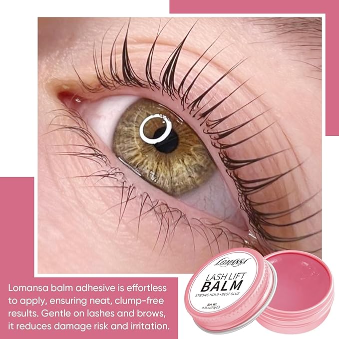 Lash Lift Glue Korean Lash Lift Balm Glue Eyelash Perm Balm Fruit Flavor Lifting Curling Gel for Lash Perm Kit 10g (Peach)