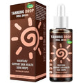 Sunless Tanning Drops To Drink: Oral Dark Self Tanning Drops Gradual Glow for Face & Body, 100% Natural Watermelon Flavor Tanning Supplement for Skin, Hydrating Bronzing Tanner for All Skin (60ml)