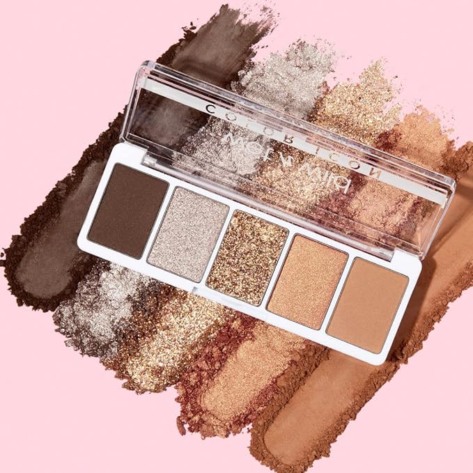 wet n wild Color Icon Eyeshadow Makeup 5 Pan Palette, Pink Camo-flaunt, Matte, Shimmer, Metallic, Long Wearing, Rich Buttery Pigment, Cruelty Free (Pack of 2)