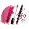 Matte Lipstick & Lip Liner Set for Women – French Kiss Shade – Long-Lasting Waterproof 2-in-1 Lip Kit – Smudge-Proof Liquid Lipstick with Precision Liner, Enriched with Vitamin E & Shea Butter