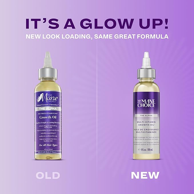 The Mane Choice Alpha Multi-Vitamin Scalp Hair Growth Oil, 4 Fl Oz, 1 Pack, Nourishing Scalp Oil with Biotin, Vitamin C, Rosemary, Rice Extract, Jojoba, Tea Tree & Castor Oil, Lightweight & Non-Greasy