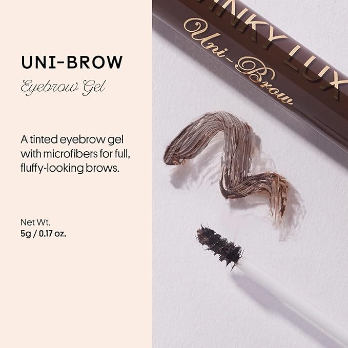 Winky Lux Uni-Brow Tinted Brow Gel – Eyebrow Gel & Brow Mascara for Natural Shaping, Lasting Hold, No Sticky Feel, Brow Tint in Universal Black