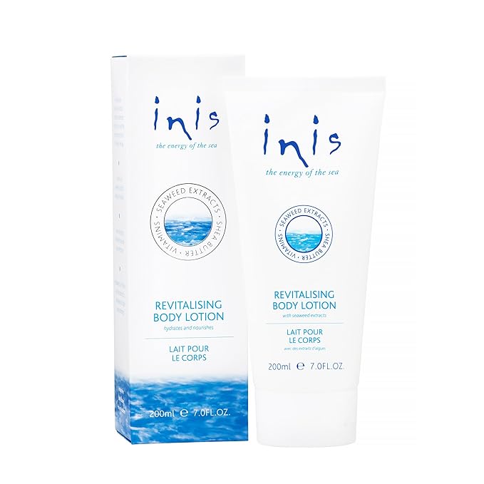 Inis the Energy of the Sea - Revitalizing Body Lotion for Women and Men, Seaweed and Shea Butter Daily Moisturizer, Non-Greasy Scented Skin Lotion, 7 fl oz