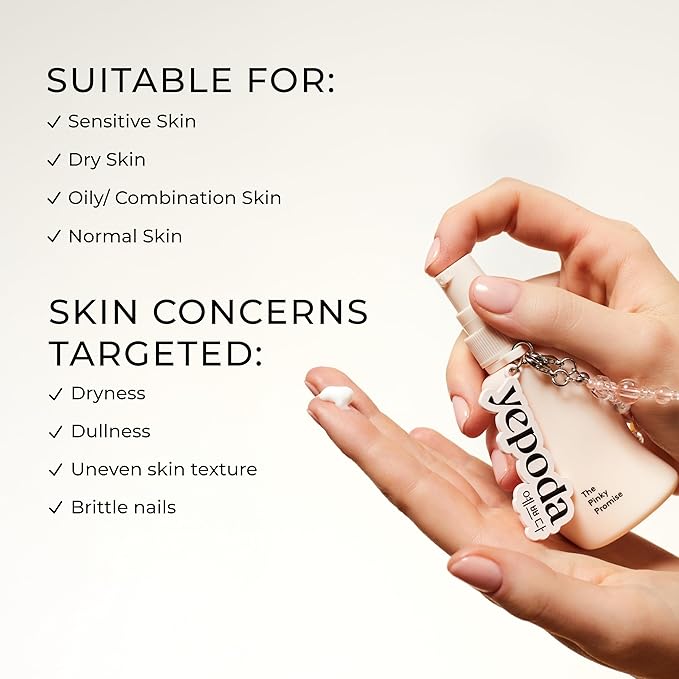 Yepoda The Pinky Promise, Hydrating Ceramide & Murumur Butter Hand Cream, Vegan Korean Hand Care for All Skin Types, 1,69 FL. OZ. (50 mL)