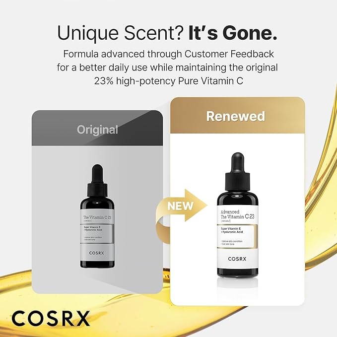 COSRX Advanced Pure Vitamin C 23% Serum with Vitamin E & Glutathione, Korean Vitamin C Serum for Fine Lines, Uneven Skin Tone & Dull Skin, 0.7oz, Korean Skin Care