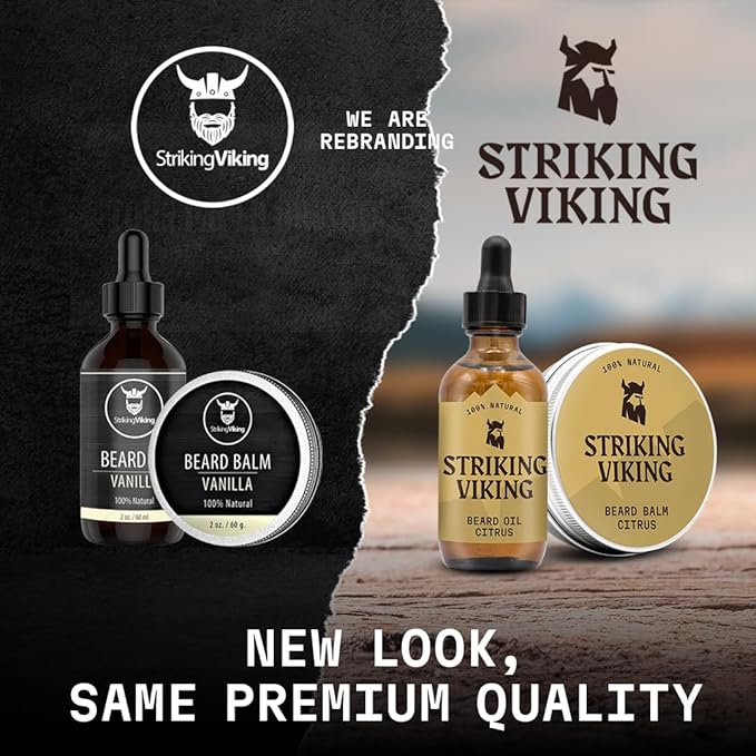 Striking Viking Beard Brush for Men - 4.3 in Beech Wood Handle, Brown - Boar Bristle Beard Brush & Grooming Brush - Travel Size Pocket Groomer