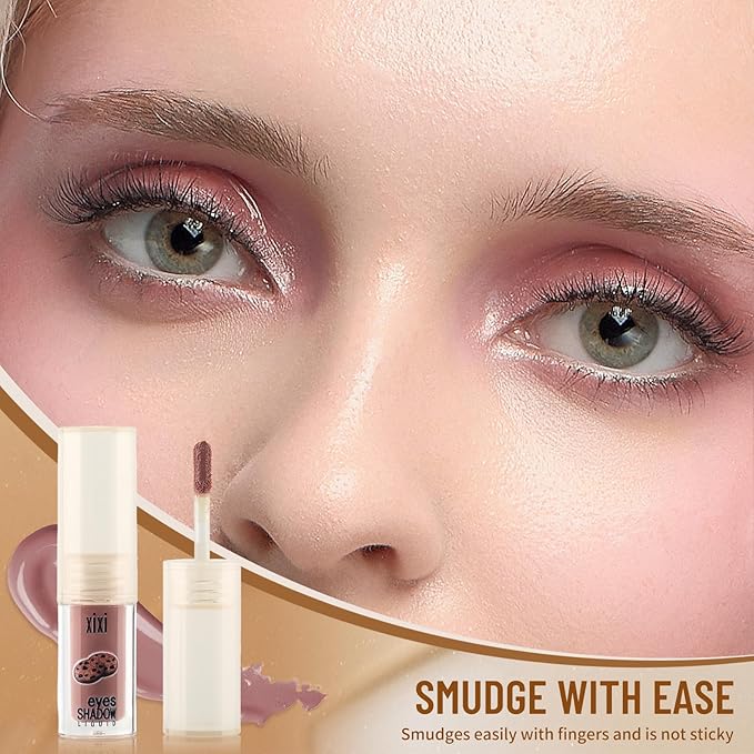 Liquid Eyeshadow, Long-Lasting Matte/Pearlescent eyeshadow, Cut Crease Eyeshadow Gel, High-Pigmented for Bold Eye Makeup, for day-to-night transitions (Taro paste, Matte)