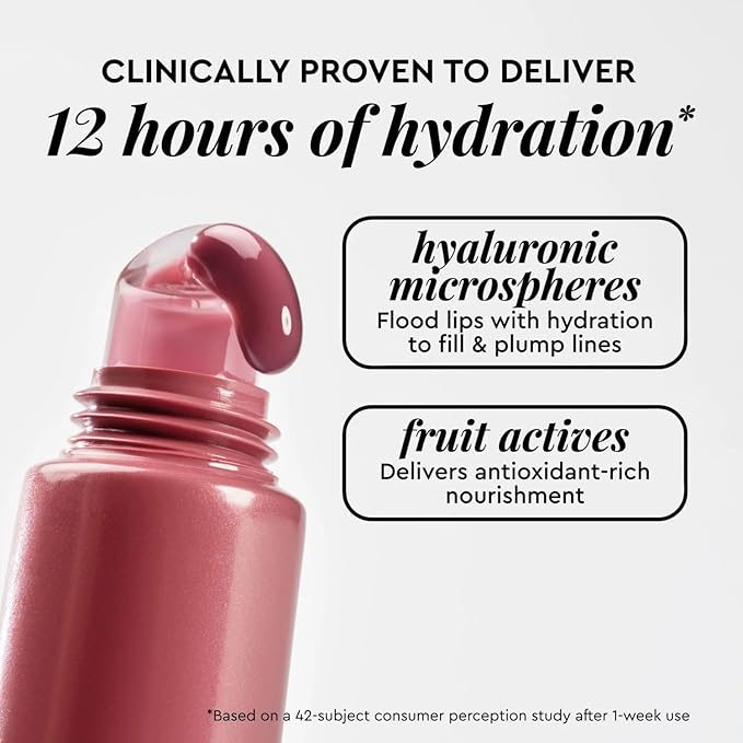Glow Recipe Glass Balm Lip Treatment - 12Hr Hydrating Lip Balm & Moisturizer with Hyaluronic Acid to Smooth, Plump & Protect from Dryness, High Shine Finish - Fig Bingsoo (15 ml)