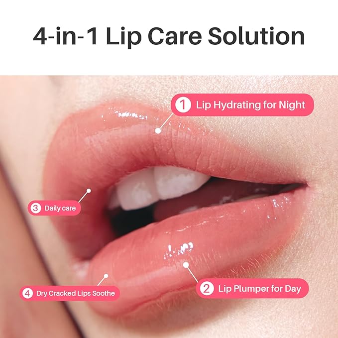 SPODARE Blueberry Lip Mask Overnight, Swirl Lip Sleeping Mask for Dry Cracked Lips Care, Dual-Color Lips Balm for Nourishing and Softening Lips and Reduce Fine Lines -12g