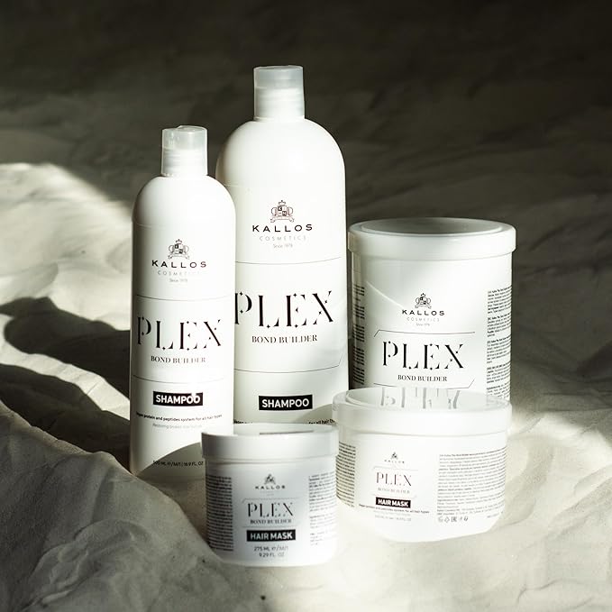 Kallos Plex Bond Builder Hair Mask with Plant Protein and Peptide Complex 275 ml – 9.29 Fl Oz