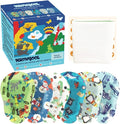 Adhesive Eye Patches for Kids with Lazy Eye, Adhesive Bandages for Amblyopia, 6 Fun Designs for Boys (Regular Size)