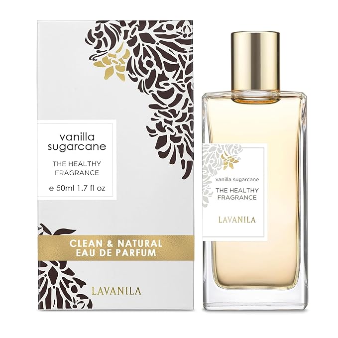 Lavanila Vanilla Sugarcane Perfume for Women, 1.7 Fl Oz – Clean Vanilla Perfume, Long Lasting Women’s Eau de Parfum with Madagascar Vanilla – Natural Fragrance, Women’s Fragrances