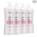 Suave Hydra Gloss Sulfate Free Conditioner with Glycolic Acid & Camellia Flower Oil for Hydrated, Smooth, Glossy Shine, 4 Count, 28 FL OZ