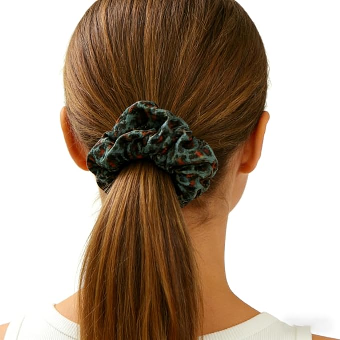 Leopard Scrunchie Elastic Satin Silk Hair Accessories Cheetah Headdress for Women Girls
