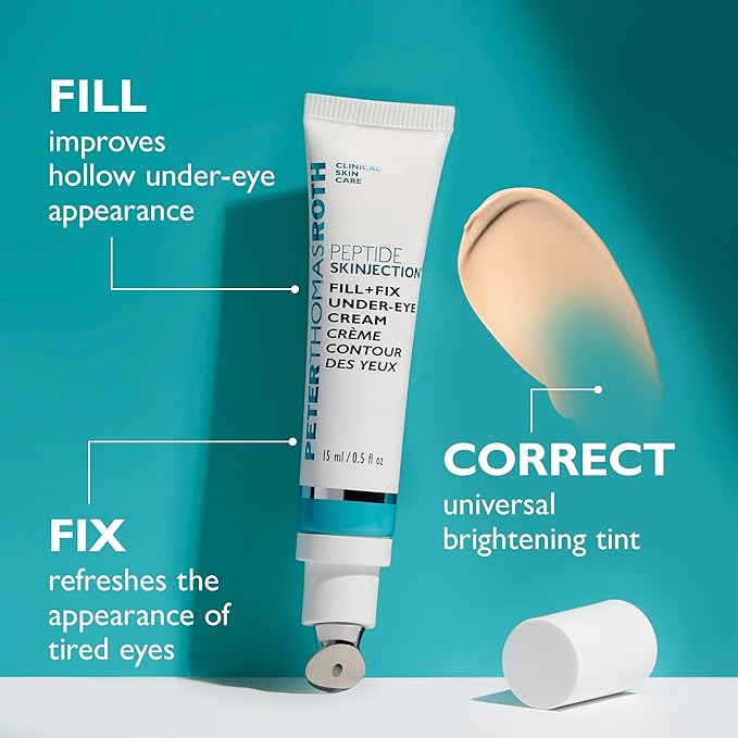 Peter Thomas Roth | Full-Size Peptide Skinjection™ Solutions 2-Piece Face & Eye Kit | Anti-Aging Peptide Skincare Set, Under-Eye Cream and Moisturizer