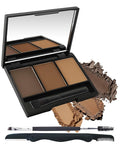 Eyebrow Powder Kit,3 Color Dark Medium Light Brown Eye Brow Powder Palette with Razor Brush, Long Lasting Waterproof Brow Filler Fill & Shapping Full Eyebrows,Mother's Day Makeup Gift Set for Women-01
