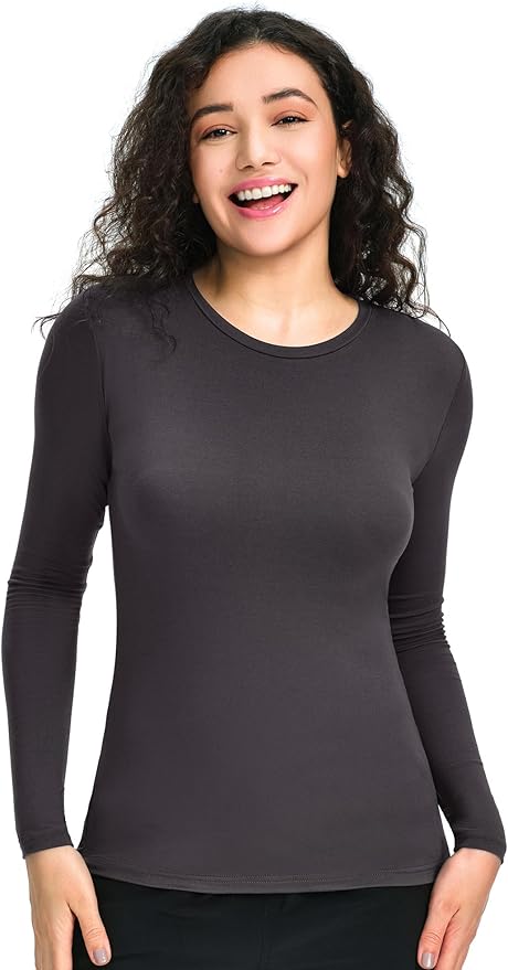 COZYFIT Scrub Undershirts Long Sleeve Women - Underscrub Comfort Tee