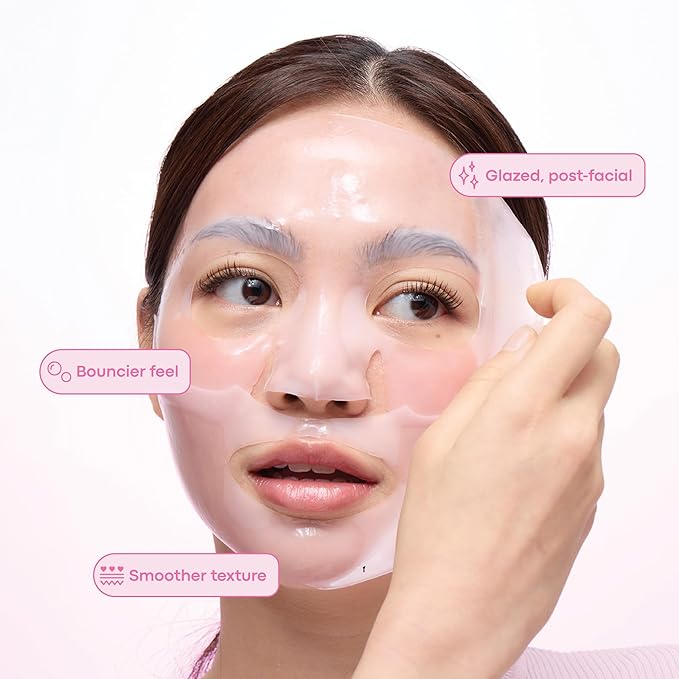 TONYMOLY Mask Melt Firming Hydrogel Face Mask, Overnight Treatment with Collagen and Peptides, Korean Skincare, 1 Sheet