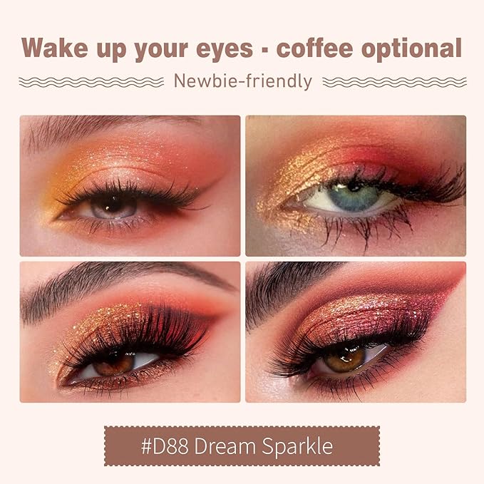 Refillable Eyeshadow Palette - Matte/Glitter/Duo-Chrome Pressed Powder & Cream Formula, Neutral/Shimmer/Smokey Multichrome, Travel-Friendly Iron Pan Refills (Chameleon, S02)