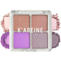 K'APEINE 4-Color Eyeshadow Palette, Purple Eyeshadow Quad Natural Matte Eyeshadows Makeup Palette Highly Pigmented Long-Lasting for Women Girls Party,Music Festival, Stage Performance,Appointment