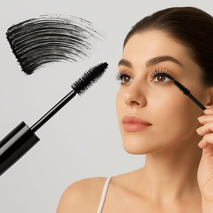 aden Extreme Waterproof Mascara Volume and Length – Smudge-Proof Voluminous Mascara Black Long Lasting Tubing Effect – Vegan Formula, Non-Flaking for Stunning Lashes – Made in Italy