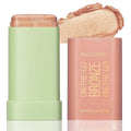 Highlighter Makeup Stick - Blush Highlighters Makeup Stick for Face & Body, Natural Silky Shimmer Highlight, Bendable Long Lasting Cream Korean Highlighter (#A02 Soft Glow)