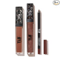 The Lip Bar Vegan Lip Kit, with Straight Livin' Lip Liner, Naturalista Liquid Matte Lipstick, and Extra Non-Sticky Lip Gloss, 3 pieces