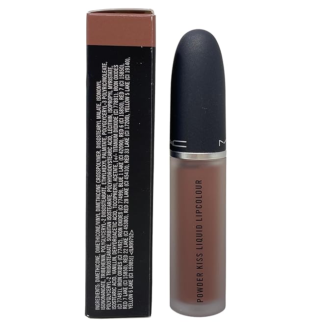 MAC Cosmetics Powder Kiss Liquid Lipcolour - 953 Buffiest (Midtone nudey pink) .17 oz / 5 ml