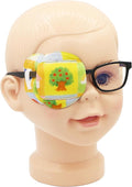 Astropic 3D Cotton & Silk Eye Patch for Kids | Boys Girls Eye Patch for Glasses | Medical Eyepatch for Children with Lazy Eye (Apple Tree, Right Eye)
