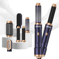 Ukliss 6 in 1 Hair Dryer Brush, Hot Air Brush & Styler with ALCI Safety Plug, Ionic Blow Dryer Brush for Frizz Free Salon Blowout, Volumizing & Auto Curls, for All Hair Types
