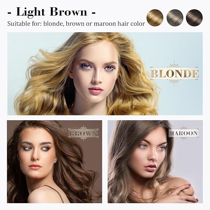 Eyebrow Pencils for Women - Eyebrow Gel with Microblading 4-Fork-Tip, Lift & Snatch Eyebrow Pen, Eyebrow Marker Long-Lasting Waterproof & Smudge-Proof Natural Hair Like Brows (Light Brown)