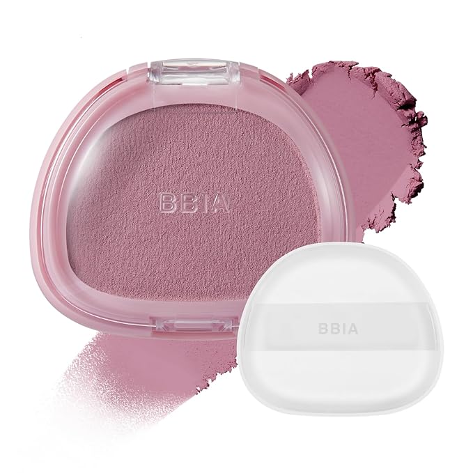 BBIA Chaltteok Blush – Soft Blurring Jelly-Like Powder Texture Lightweight & Buildable Korean Blush Natural Matte Finish Long-Lasting Smooth Pore-Blurring Cheek Color (07 MEORU CHALTTEOK)