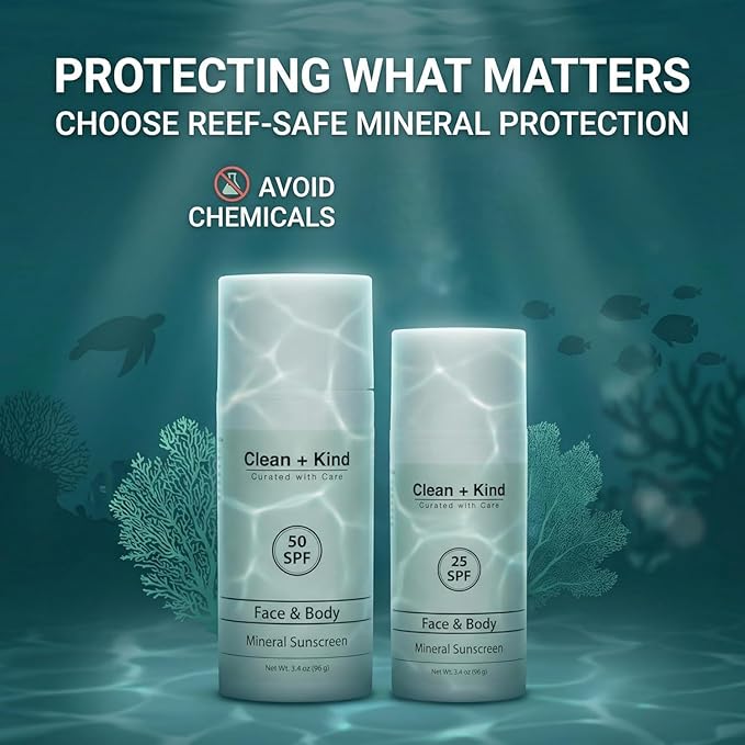 Tallow Sunscreen SPF 50 — Travel Size Mineral Sport Sunblock, Non-Nano Zinc Oxide, Reef-Safe, 80 Min Water-Resistant Body Protection (3.4 oz)