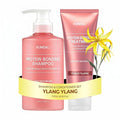 KUNDAL Protein Bonding Hair Care 2-Step Set (Ylang Ylang) - Damage Repair & Bond Strengthening Ritual, Includes Bonding Shampoo (16.9 fl oz) and Treatment (8.4 fl oz), Sulfate-Free & pH Balanced