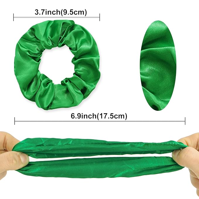 Silk Satin Scrunchies for Women Girls 36 PCS Hair Scrunchies Silk Satin Hair Ties for Thick Hair Bulk Hair Ties Hair Accessories