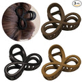 3.3 Inch Hair Claw Clips, Unbreakable No Slip Matte Claw Clip for Women's Thin & Medium Thick Fine Hair, 3 Pack