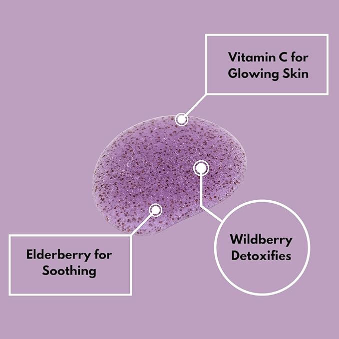 RIVER & ROWE Vitamin C Exfoliating Body Wash – Smoothing Daily Cleanser with Elderberry & Cranberry Antioxidant Support For a Radiant Skin Experience, Gentle Shower Gel for Women & Men, 33.8 Fl Oz