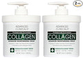 Advanced Clinicals Collagen Cream Body Lotion & Face Moisturizer W/Vitamin E | Skincare Moisturizing Collagen Lotion For Women, Men, Hand, & Neck Improves Look Of Crepey Skin & Uneven Dry Skin, 2pc
