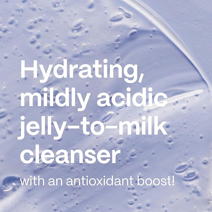 Mad Hippie Gel Cleanser - Jelly to Milky Hydrating Face Wash for Women/Men with Rose, Chamomile, and Hyaluronic Acid, 4 FL OZ