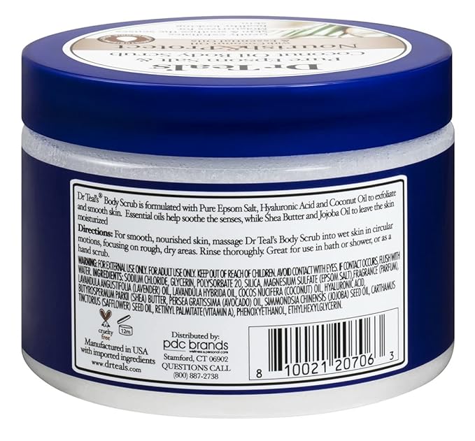 Dr. Teal's Body Scrub Nourish & Protect 16 Ounce Jar