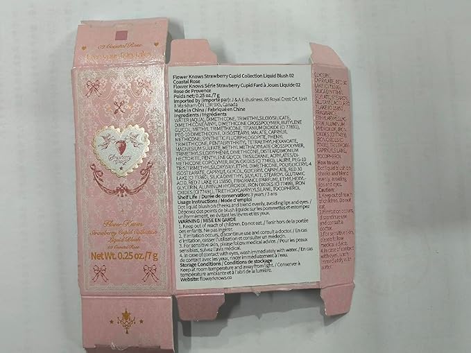 Flower Knows Strawberry Cupid All Day Glow Liquid Blush,Sweat & Water-Resistant Dewy Blush for Cheeks,Blendableand Hydrating Warm Dusty Rose Face Makeup for Women & Girls,0.25 Fl Oz(02 Coastal Rose)