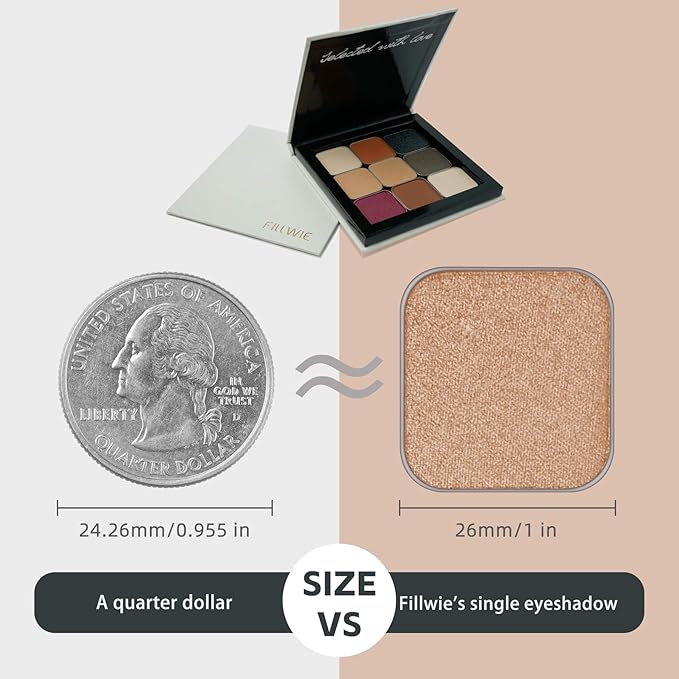 Single Color Matte Eyeshadow with Metal Pan,eyebrow powder, Long-Lasting Natural Nude Color, Base for Smoky Eye Looks, for DIY Empty Magnetic Palette (Taupe Treasure)