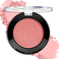 Coral Pink Matte Eyeshadow Palette, Mini Monochrome Eye Shadow for Older Women, Pigmented Neutral Eyeshadow Cream-to-Powder Compact sombras para ojos, Naturing-Looking Smooth Blendable Color