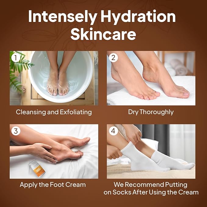 Pumice Valley Urea Foot Cream for Dry Cracked Heels and Feet - Foot Moisturizer & Heel Cream for Calluses and Rough Skin - Shea Butter, Jojoba Oil, Vitamin E - 1.7 oz